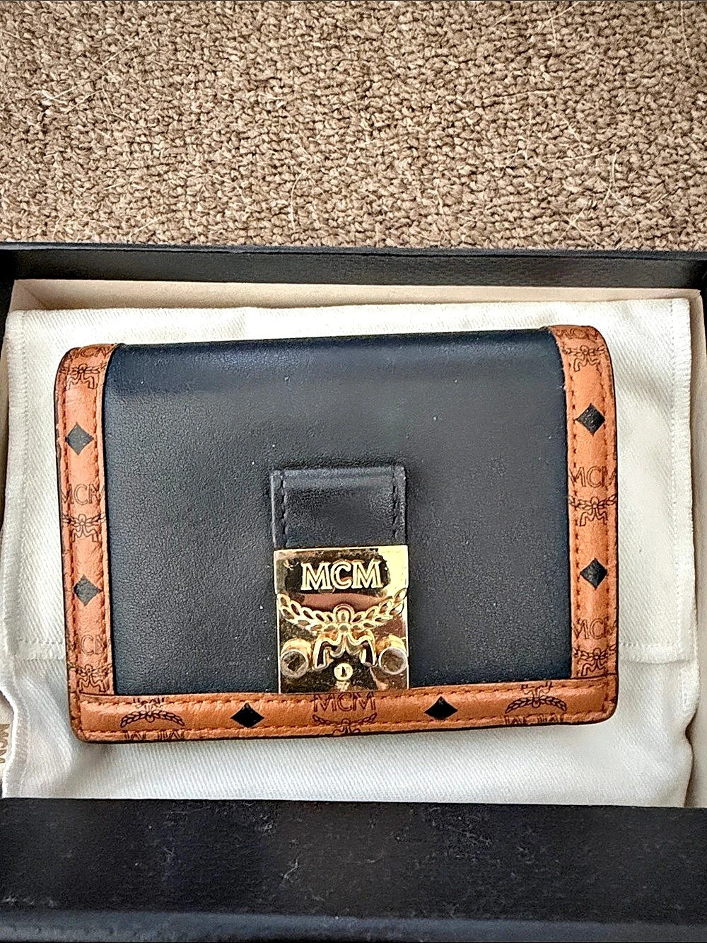 COA MCM Black & Brown Wallet